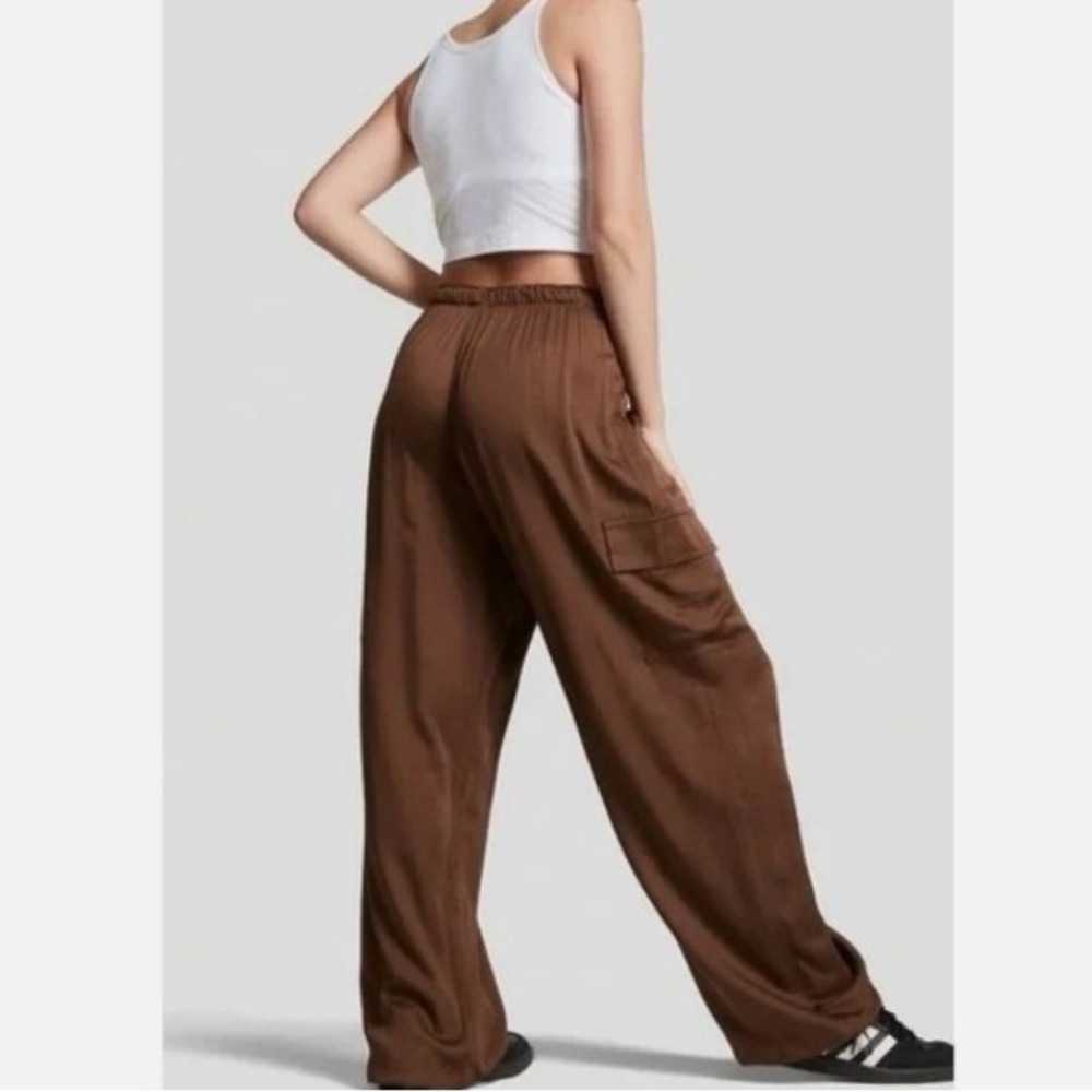 Women's Brown Relaxed Fit Pants